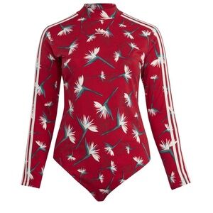 Adidas x Thebe Magugu power red bodysuit NWT